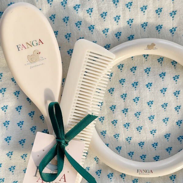 Baby Hairbrush Set, beige, Konges Sl&oslash;jd