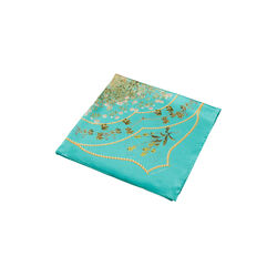 Turquoise Flower Feeling scarf, Flora Danica Denmark