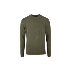 Pullover Knitted Crew Neck Carded Merino Wool, green, Stenstr&ouml;ms