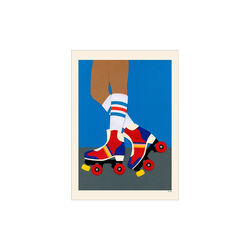 Rosi Feist - 70's Roller Skate Girl, Poster & Frame