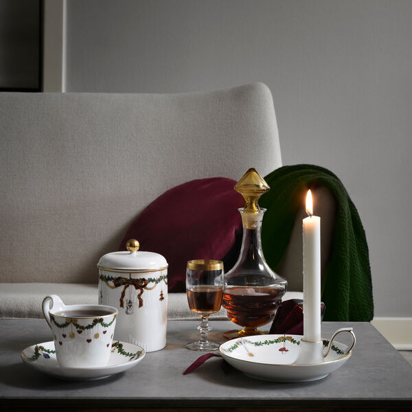 Star Fluted Christmas Tasse mit hohem Henkel, Royal Copenhagen