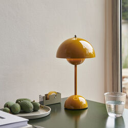 Flowerpot VP9 Portable Table Lamp, mustard Flowerpot VP9 Portable Table Lamp, mustard, &Tradition