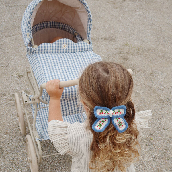 Puppenwagen, captains blue check, Konges Sl&oslash;jd