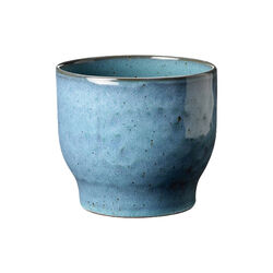 Blumentopf, staubiges blau, Knabstrup Keramik