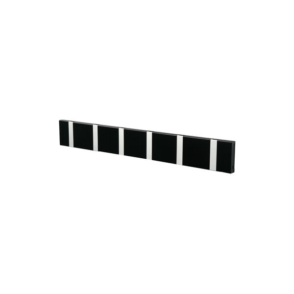 KNAX Horizontal 6 Coat Rack, black/grey, LoCa