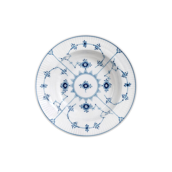 Musselmalet Gerippt tiefer Teller &Oslash; 17 cm, Royal Copenhagen