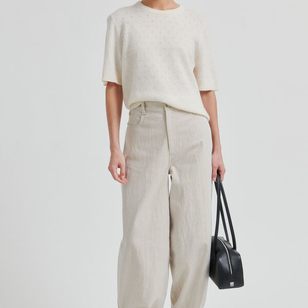 Amala Knit SS O-Neck, tofu, Second Female