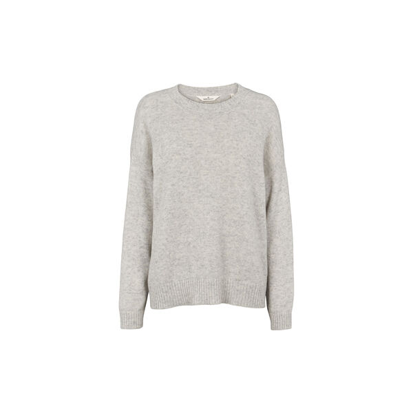 Lise O-Neck, light grey mel., Basic Apparel