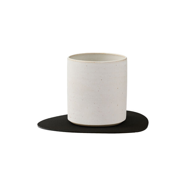 Corduroy glass mat Curve, black ink, LIND DNA