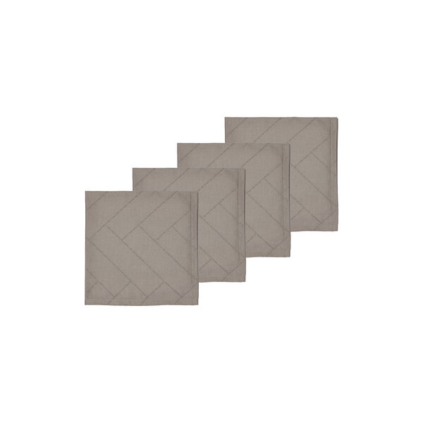 Tiles Napkin, taupe, S&ouml;dahl