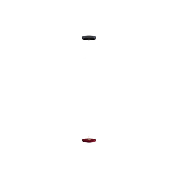 Asteria Micro Pendant, ruby red/brass, UMAGE