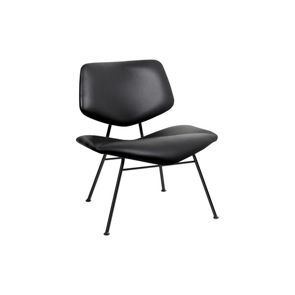 VL135 Cosy vollgepolsterter Loungesessel, Savanne 30307/schwarz, VERMUND