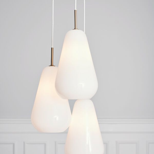 Anoli 3 Pendelleuchte, nordic gold/opal, Nuura