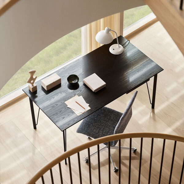 FH3605&trade; Writing Desk, black ash/black, Fritz Hansen