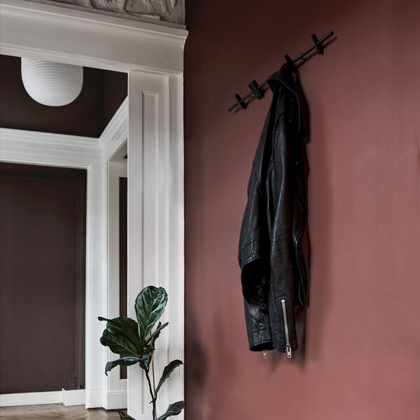 Kleiderhakenbrett, schwarz, MOEBE