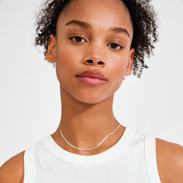 NIKITA halskette, versilbert, Pilgrim