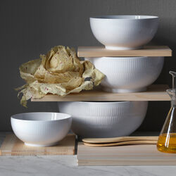 Weiß Gerippt Schale 110 cl, Royal Copenhagen