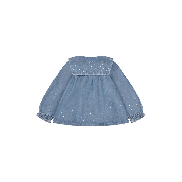 Hckaroline Denim with Studs Tunic, blue denim, Hust & Claire