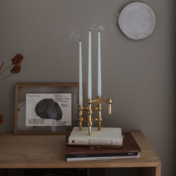 STOFF Nagel Kerzenhalter, Messing, STOFF Nagel