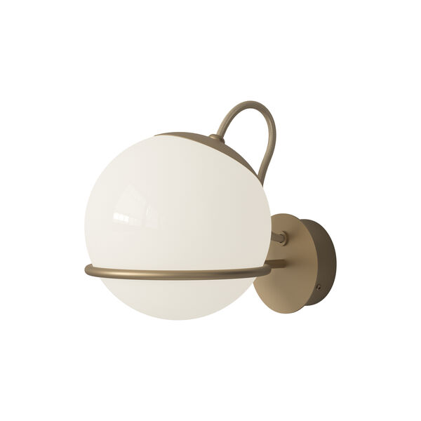 Model 237/1 Wall Lamp, opaline/champagne Model 237/1 Wall Lamp, opaline/champagne, Astep