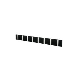 KNAX Horizontal 8 Coat Rack, soft black/grey, LoCa