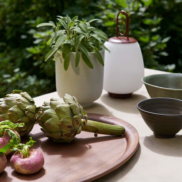 Lucca SC51 Portable Table Lamp, maroon Lucca SC51 Portable Table Lamp, maroon, &Tradition