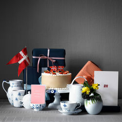 Musselmalet Gerippt Kanne, Royal Copenhagen