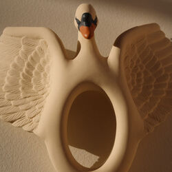 Schwan-Bei&szlig;ring, off white, Konges Sl&oslash;jd