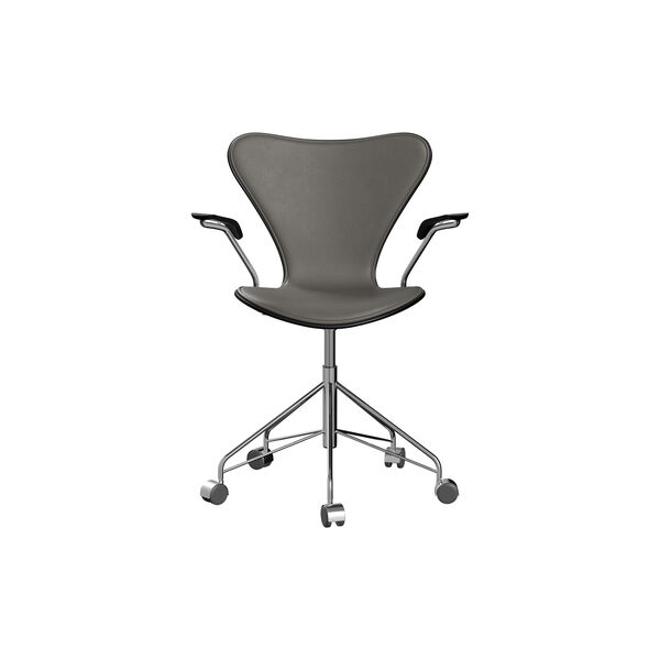 Series 7&trade; 3217 Front Upholstered Office Chair, Essential lava, Fritz Hansen