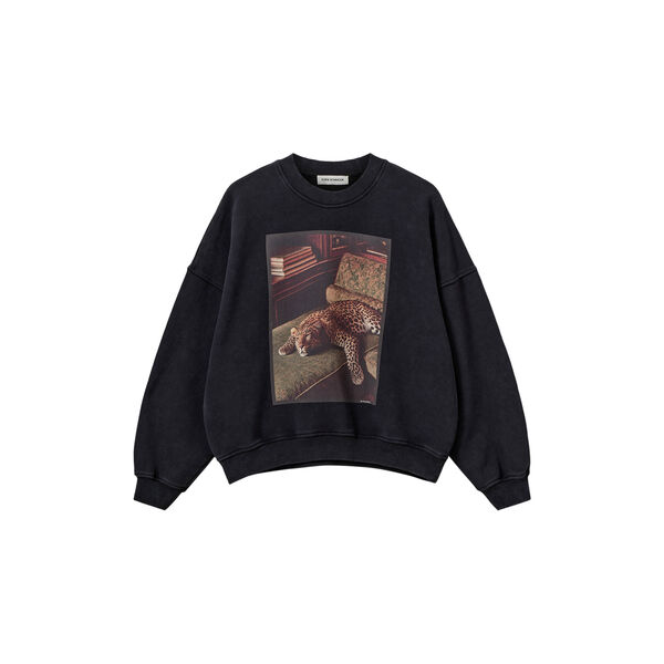 PAROSSW OVERSIZE SWEATSHIRT, washed black, Sofie Schnoor