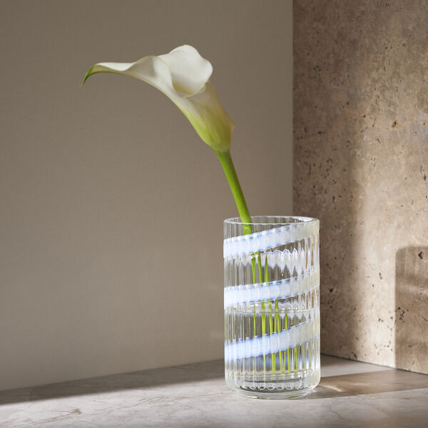 Lyngby Vase, swirl white, Lyngby Porcelæn