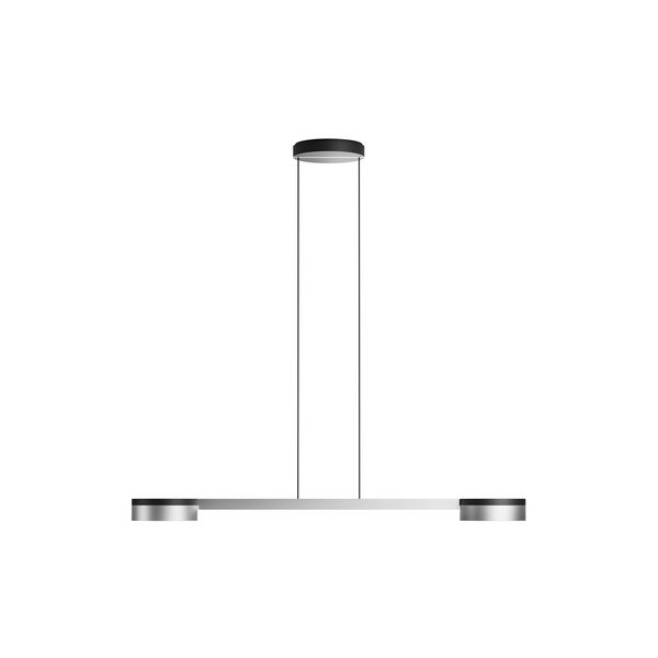 BLADE S2 SLIM Pendant, matt black/satin silver, LIGHT-POINT