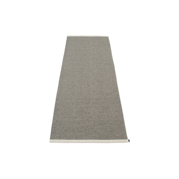Mono Plastic Rug, charcoal/warm grey, Pappelina