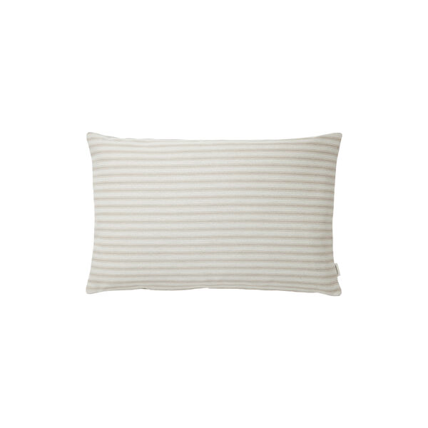 Outdoor Fine Stripe Kissen, beige, Compliments