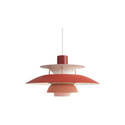 PH 5 Pendelleuchte, rot, Louis Poulsen