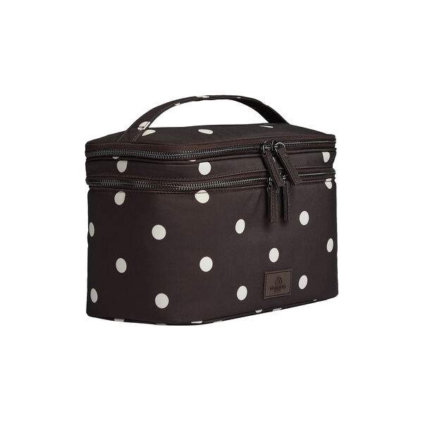 TreasureMBG Toiletry Bag Rec., polka dot, brown, Markberg