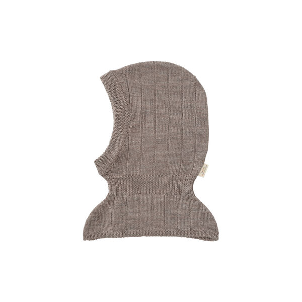 Merino-Rippstrick-Sturmhaube, natural melange Merino-Rippstrick-Sturmhaube, natural melange, Copenhagen Colors Organics