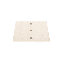 Peg Plastic Rug, dark linen/vanilla, Pappelina