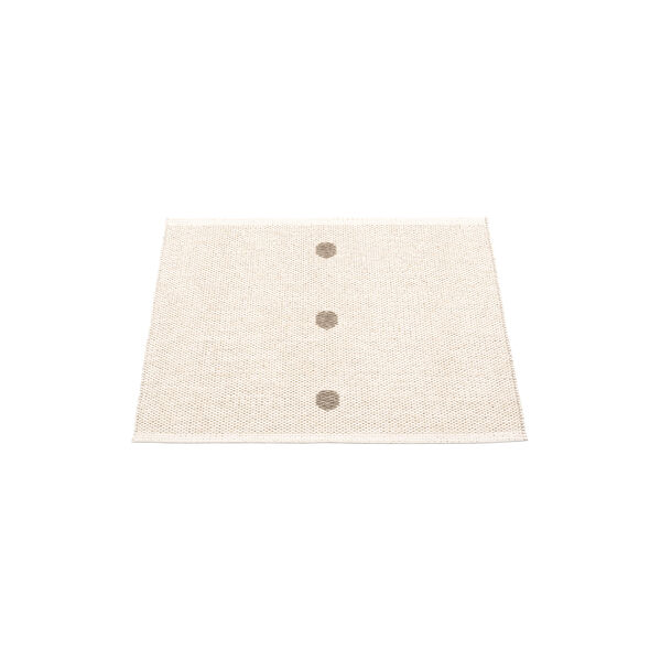 Peg Plastic Rug, dark linen/vanilla Peg Plastic Rug, dark linen/vanilla, Pappelina