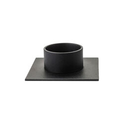 The Square candle holder, black, Kunstindustrien