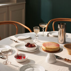 Wei&szlig; Gerippt Servierset 4-teilig, Royal Copenhagen