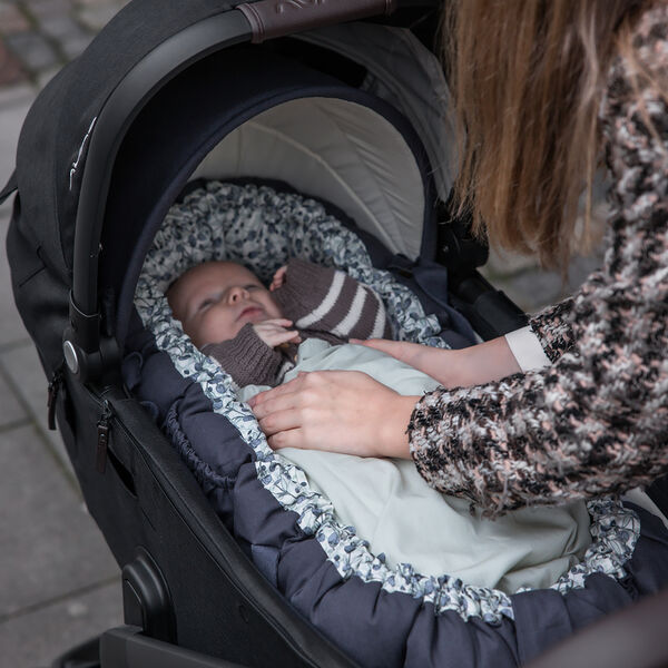 Hood for 3-in-1 Baby Nest, blue olive, Sebra