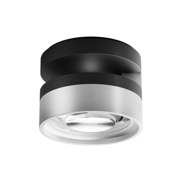 BLADE C1+ SLIM Ceiling Light, matt black/satin silver, LIGHT-POINT