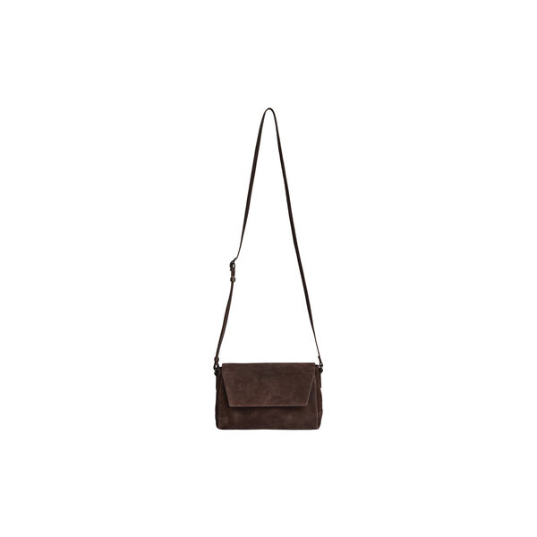 JulesMBG Crossbody-Tasche aus Wildleder, dark brown, Markberg