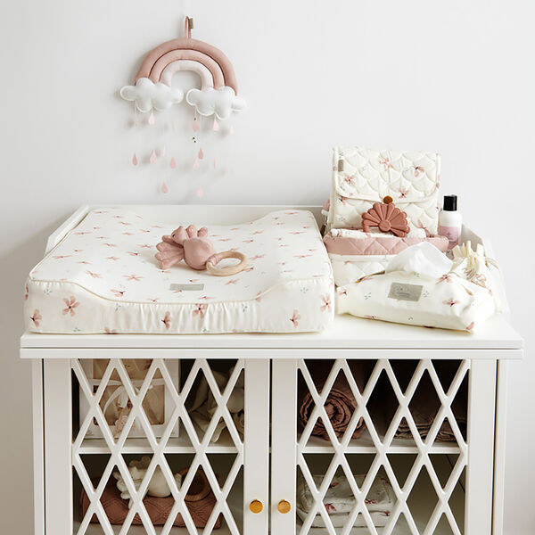 Gesteppte Wickelunterlage, windflower creme2er-Pack Gesteppte Wickelunterlage, windflower creme2er-Pack, Cam Cam Copenhagen