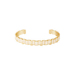 INES MULTICO bracelets, sand white, bangle up