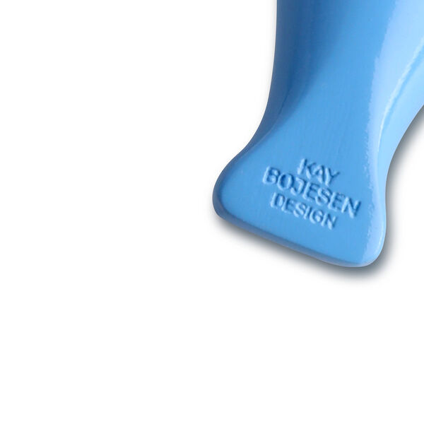 Vogel-Schl&uuml;sselanh&auml;nger mit Naturleder, blau, Kay Bojesen Denmark