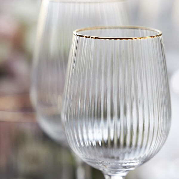 Palermo Gold White Wine Glass 4 pcs Palermo Gold White Wine Glass 4 pcs, Lyngby Glas