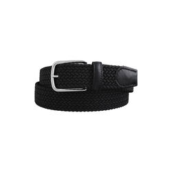 Black elastic ribbon belt, black, BSWK