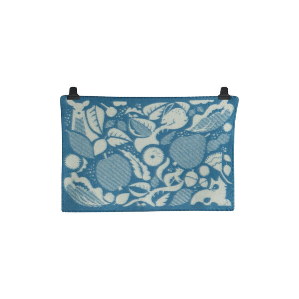 Skovbund Babyplaid, blau/natur Skovbund Babyplaid, blau/natur, Røros Tweed